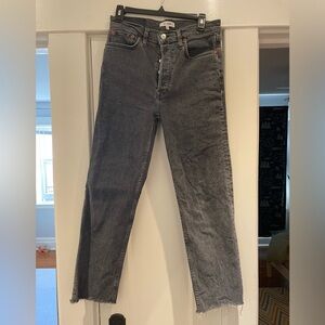 Re/done jeans in washed black